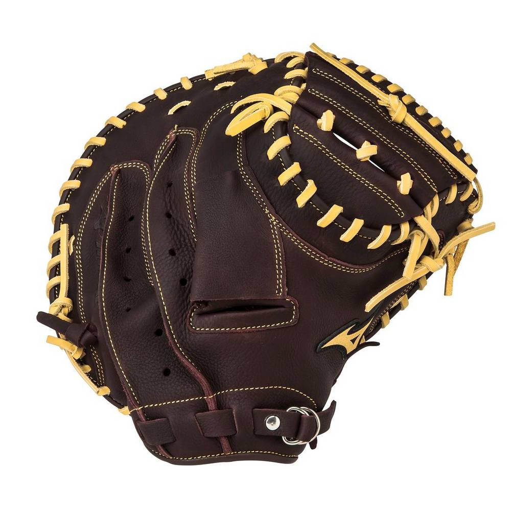 Catchers Mitt Mizuno Baseball Franchise Series 33.5" - Mulher - Cafes/Prateadas - PVYZB3528